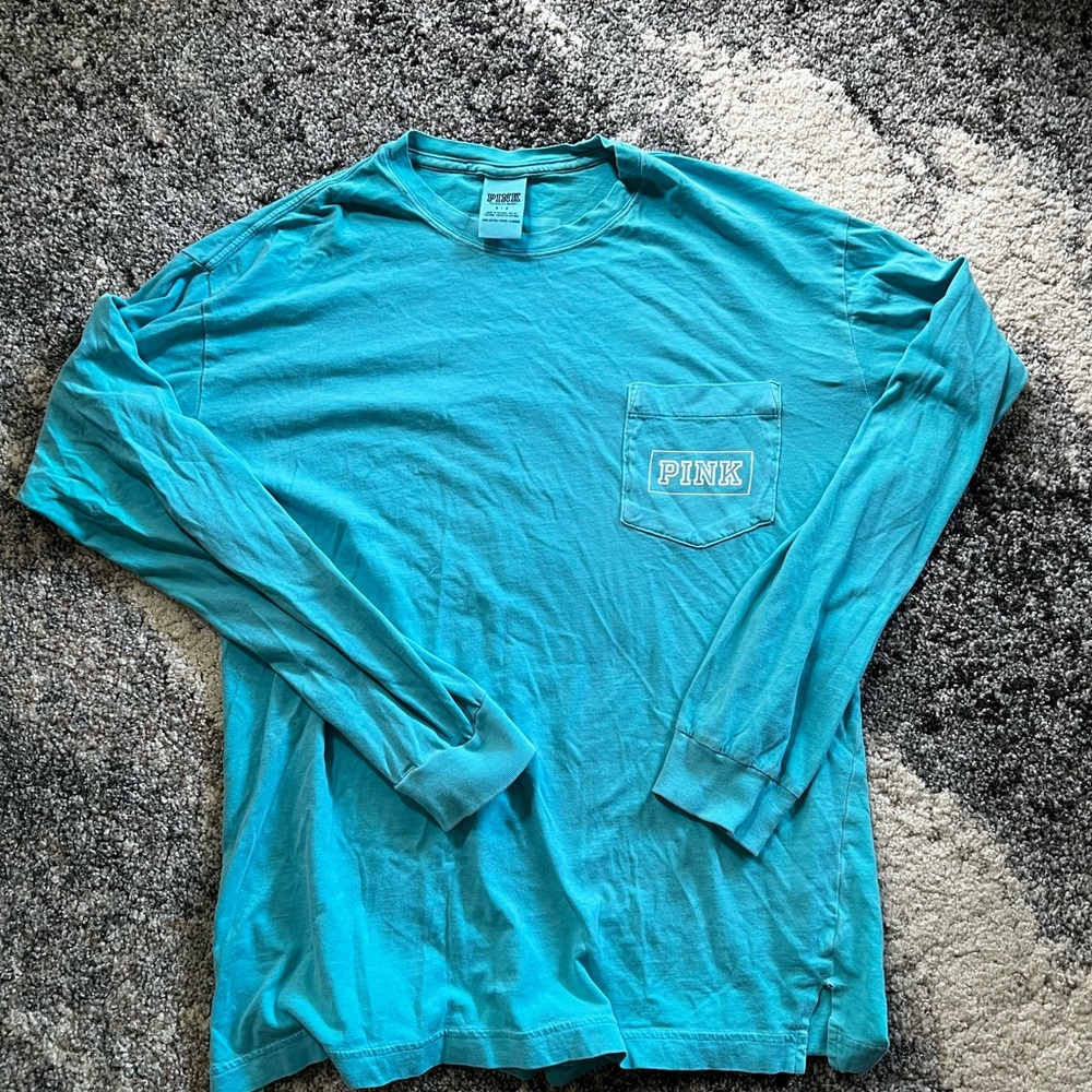 PINK Victoria's Secret Blue Shirt